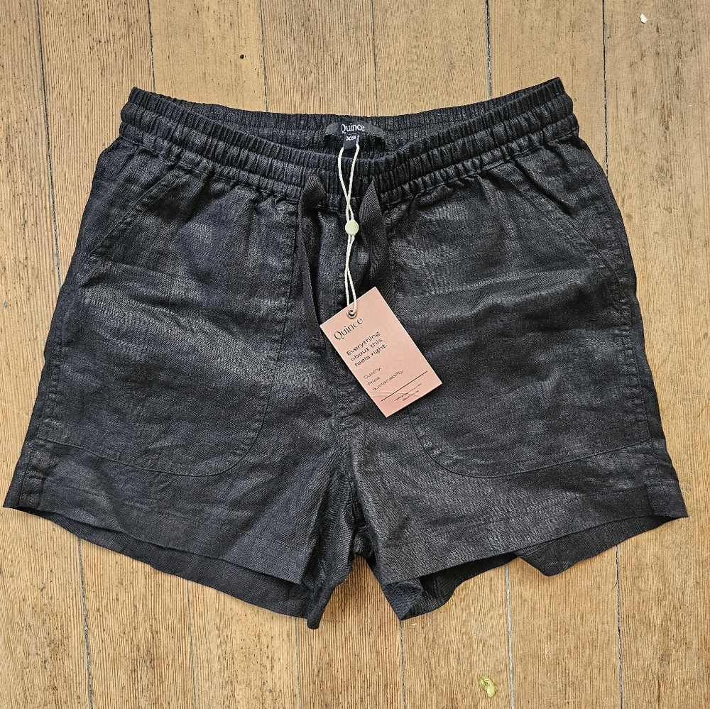 NEW Quince XS linen shorts